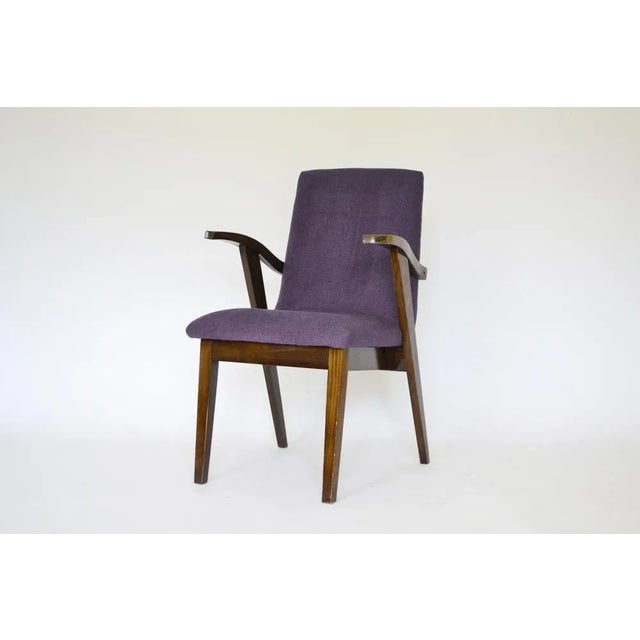 Textile Type 300-123 Armchair by Mieczysław Puchała, 1950s For Sale - Image 7 of 7