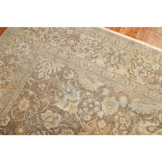 Antique Zabihi Collection Persian Tabriz Rug - 11'1" x 14'8" For Sale In New York - Image 6 of 9