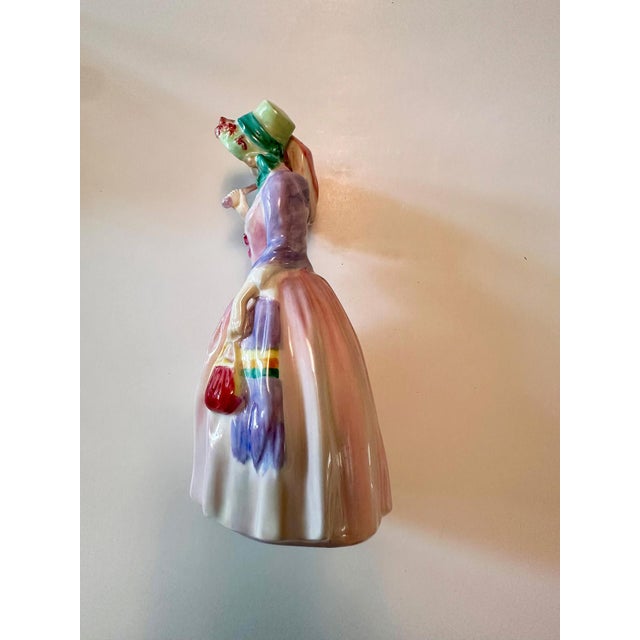 Royal Doulton Vintage Royal Doulton “Miss Demure” Figurine, English Bone China, 1930 For Sale - Image 4 of 7