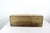 This is a vintage wood trug tool box with a handle. It has been painted multiple times and is chippy, showing the old wood...