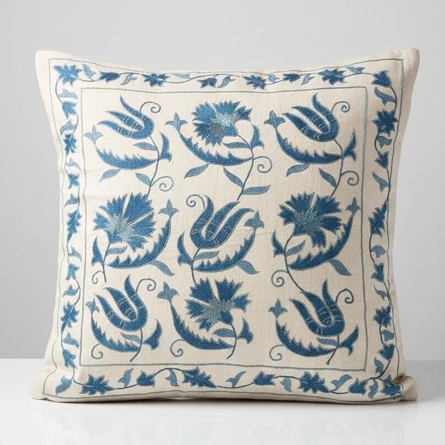 New Hand-Embroidered 100% Silk Cushion Cover – Authentic Uzbek Textile Art Elevate your home décor with this exquisite...