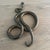 Vintage Unlacquered Brass Snake Sculpture For Sale - Image 4 of 6