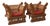 Antique Indian Brass-Studded Rope Pidha Chairs - a Pair For Sale