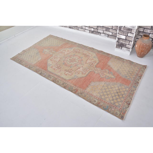 1950s 1950s Oushak Anatolian Kurdish Floral Carpet For Sale - Image 5 of 9