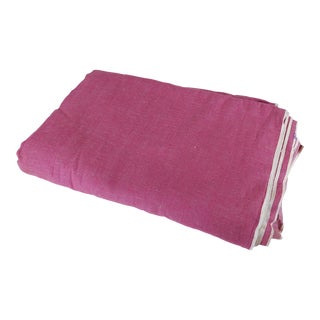 Vintage Denim Red Violet Fabric 13 Yards For Sale