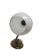 Art Deco Metal Wall Lamp, Poland, 1950s For Sale - Image 6 of 8