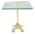 Cast Brass Base and Glass-Top Side Table For Sale