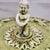 Hollywood Regency Vintage R. Capodimonte Italian Porcelain Covered Dish With Putti & Birds, Footed Green Gold Compote For Sale - Image 3 of 13
