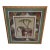 Vintage Zambian Batik Textile Artwork in Custom Gilt Frame For Sale