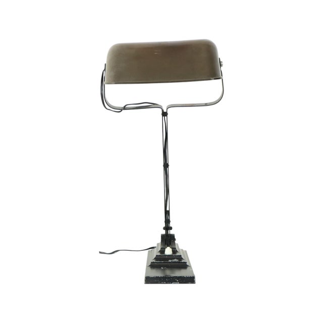 Metal Art Deco Desk Lamp, 1920s For Sale - Image 7 of 13