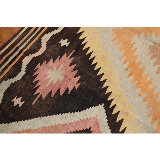 Turkish Room Size Antique Kilim For Sale - Image 4 of 18