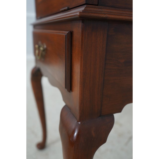 Henkel Harris Cherry Fall Front Silver Chest For Sale - Image 15 of 18