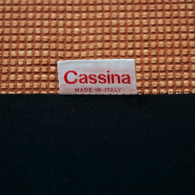 Portovenere Highback Sofa in Peach Upholstery by Vico Magistretti for Cassina, 1984 For Sale - Image 14 of 18