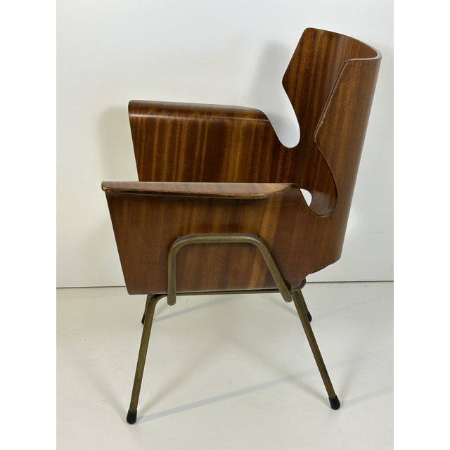 Wood Armchair by Gustavo Pulizer for Arflex, 1956 For Sale - Image 7 of 14
