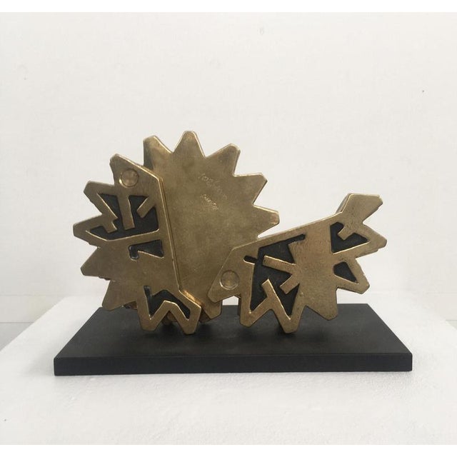 Black Bruno Chersicla, Ruota / Wheel, 1980, Painted Metal For Sale - Image 8 of 18