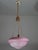 Italian Midcentury Pink Art Decò Vintage Glass Chandelier With Decorations, 1950 For Sale - Image 4 of 17