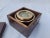 Brass Brass Boat Compass in Varnished Wood Box For Sale - Image 8 of 9