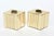 Ralph Lauren Vintage Brass Sculptural Diamond Shaped Candlesticks Pair Of, 1970's For Sale - Image 4 of 9