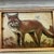 Original approx 5 x 7 painting on Masonite Overall size with vintage very distressed painted wood frame with rusted metal...