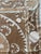Textile Neutral Tan Cotton Suzani Square Medallion Wall Decor For Sale - Image 7 of 10