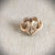 Metal Antique Gold-Filled Heart Watch Pin For Sale - Image 7 of 9