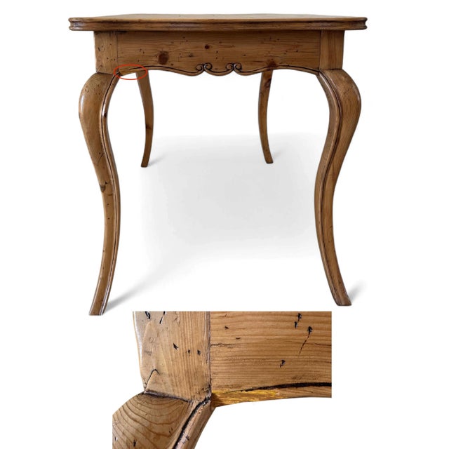 Vintage French Country Pine Desk by United House Wrecking For Sale In Miami - Image 6 of 18