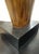 Vintage Extra Tall Organic Wood and Bone Mid Century Modern Open Oval Black Shade Table Lamps - a Pair For Sale - Image 9 of 15