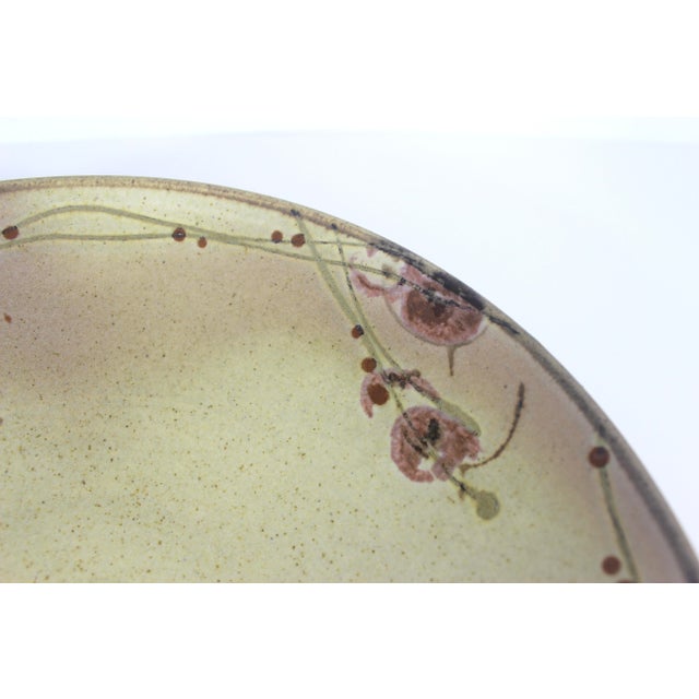 Ceramic Vintage Pottery Serving Bowl For Sale - Image 7 of 11