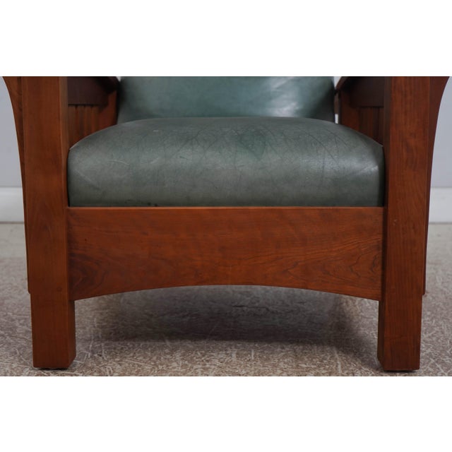 Stickley Mission Cherry Morris Chair For Sale - Image 12 of 18