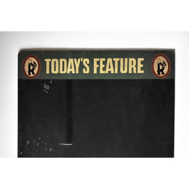 French Country Vintage Wine Menu Chalkboard For Sale - Image 3 of 8