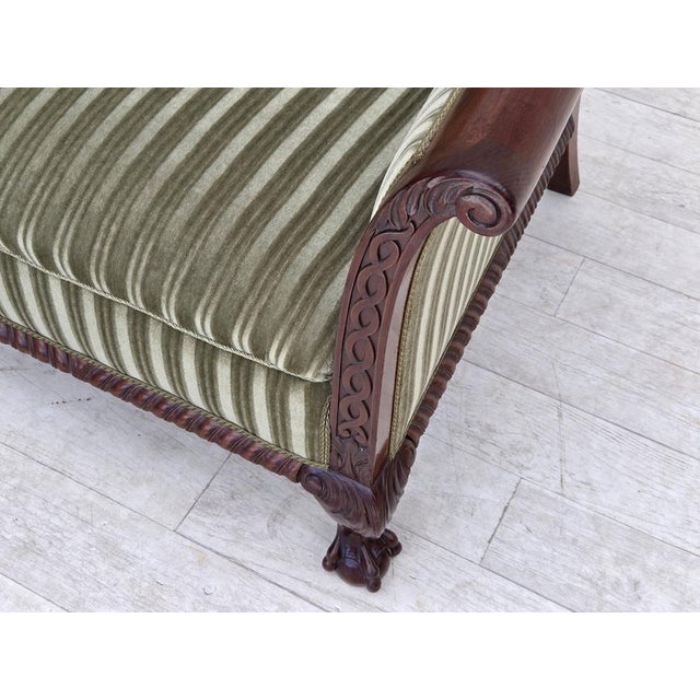 Danish Armchair in Furniture Velour and Teak Wood, 1950s For Sale - Image 12 of 15