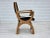 1960s Danish Highback Armchair in Cowhide and Oak, 1960s For Sale - Image 5 of 18