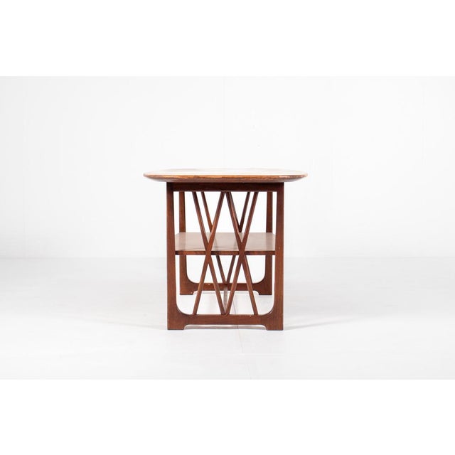 Wood Mid-Century Modern Wooden Coffee Table by A.A. Patijn for Zijlstra Joure, 1950s For Sale - Image 7 of 12