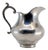 Rounded Silver Teapot with Embossed Handle For Sale