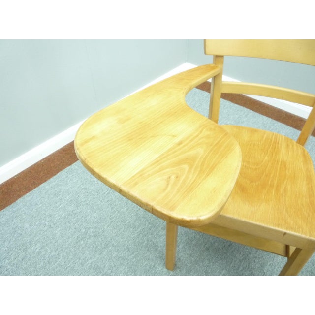 Wood Mid-Century Writing Chair, 1960s For Sale - Image 7 of 9