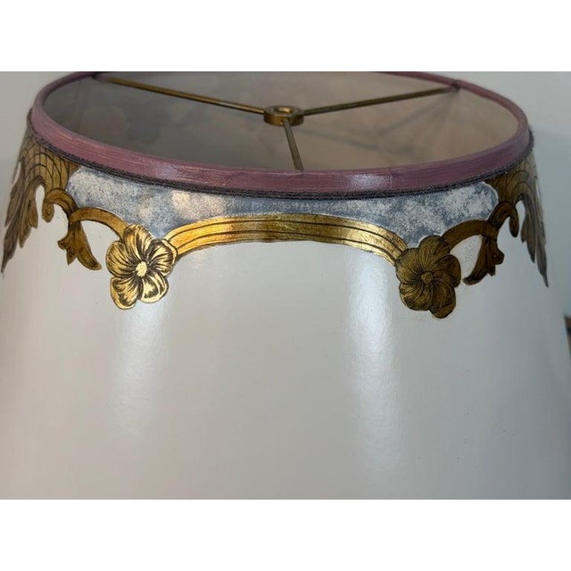 Mid 20th Century Murano Barovier & Toso Style Pink Bullicante Glass Table Lamps - a Pair For Sale - Image 9 of 18