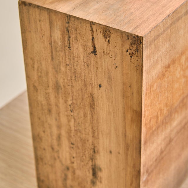 Vintage Italian Wood + Copper Square Sculpture by Banci Firenze For Sale In Chicago - Image 6 of 13