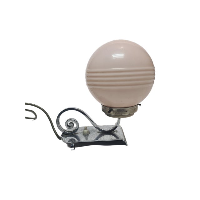 Art Deco Bedside Lamp, Belgium, 1950s For Sale - Image 9 of 16