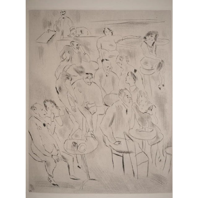 Jules pascin (1885-1930) paintings of paris: at the ball, 1927 original etching unsigned limited to 225 unnumbered copies...