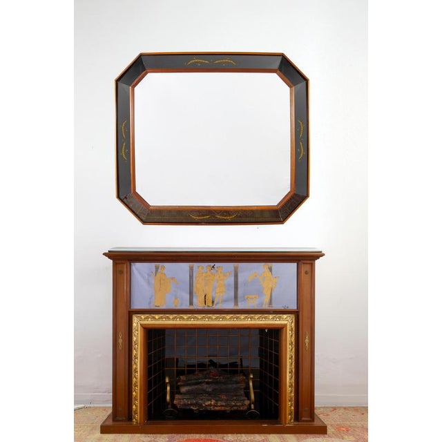 Mid-Century Italian Fireplace Bar Cabinet attributed to Luigi Brusotti, 1940s For Sale - Image 3 of 12