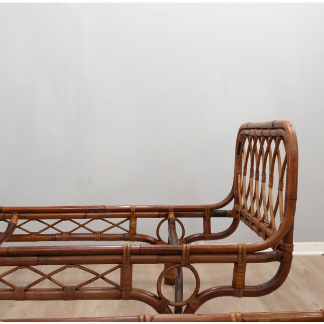 Mid-Century Italian Rattan Malacca Daybeds by Franca Helg, 1950s, Set of 2 For Sale - Image 4 of 13