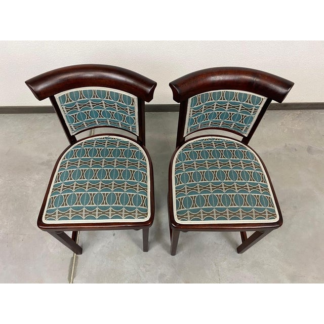 No. 423 Salon Chairs attributed to Josef Hoffmann for J&J Kohn, 1905, Set of 2 For Sale - Image 3 of 17