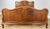 Vintage French Louis XVI Oak Double Bed Frame with Carved Headboard For Sale - Image 4 of 13