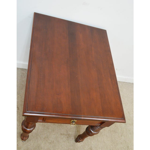 Traditional Ethan Allen Cherry Nightstand For Sale - Image 3 of 10