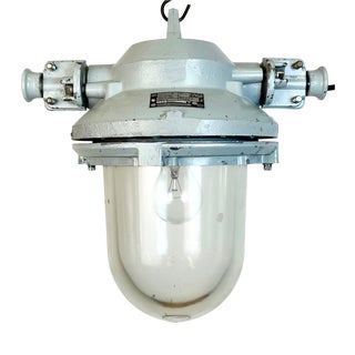 Vintage Industrial Cast Aluminium Light from Elektrosvit, 1970s For Sale