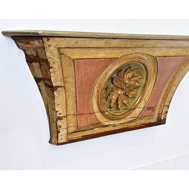 Portuguese 18th Century Painted and Gilt Wall Console For Sale - Image 10 of 13