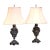 Pair 19th Century French Polished Spelter Urn Table Lamps With Cherubs For Sale