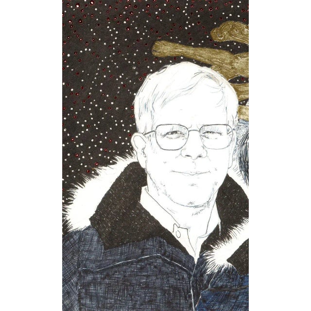 Pop-Art Holiday Card "Happy & Prosperous" by Gwen & Peter Norton Late 20th C. For Sale - Image 4 of 6