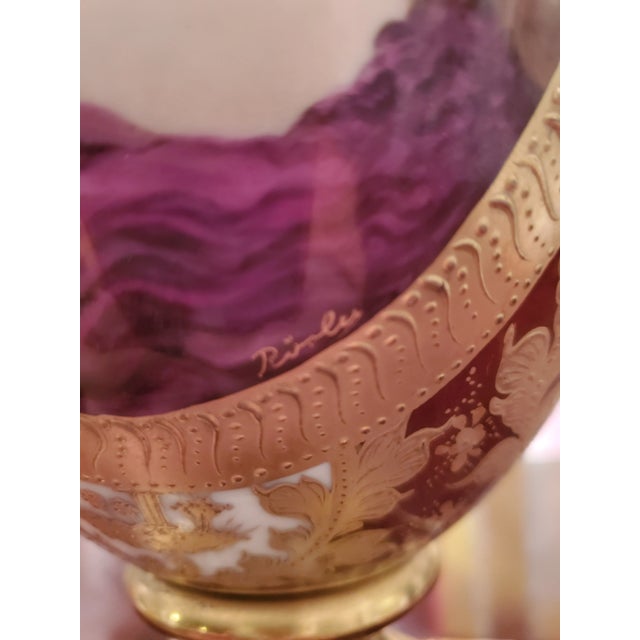 Antique Royal Vienna Gold Painted Palace Urn Girl Portrait For Sale - Image 12 of 12