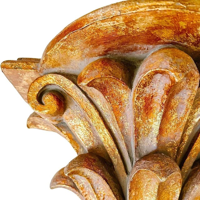 1960s Italian Gold Gilt Carved Wall Shelf Brackets a Pair Chairish